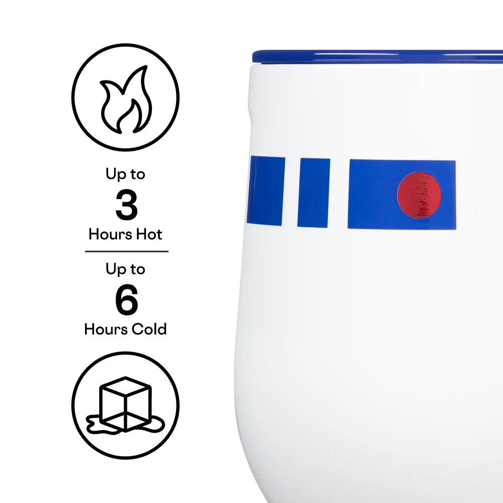 STEMLESS - 12 OZ - STAR WARS - R2D2