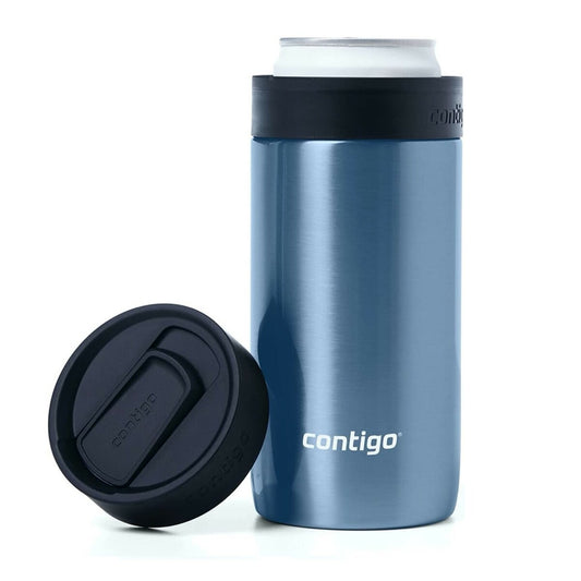 Vaso Térmico y Porta Latas CONTIGO River North 2-en-1 Dark Ice 354ml