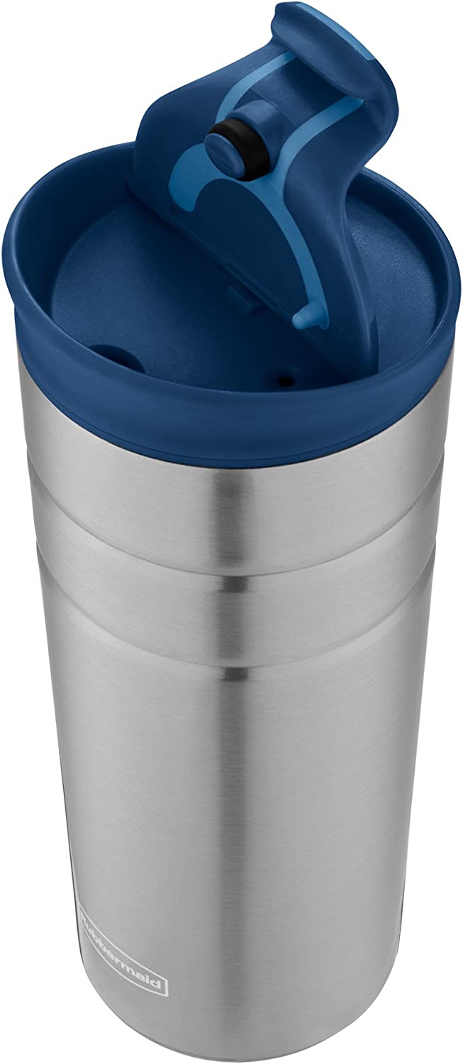 Vaso Térmico Rubbermaid Leak-Proof Tapa Azul 473ml