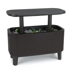 Bevy Bar 3-en-1 Simil Rattan