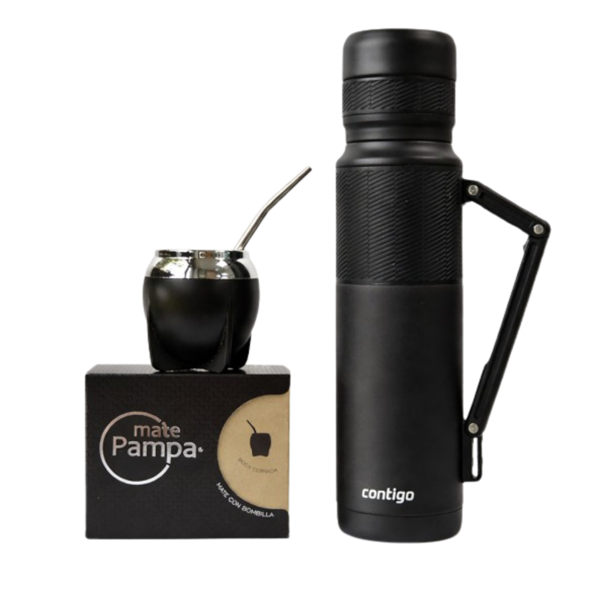 Combo Matero 2.0 Termo Contigo 1,1lts + Mate Pampa + Caja de Regalo - Imagen 3